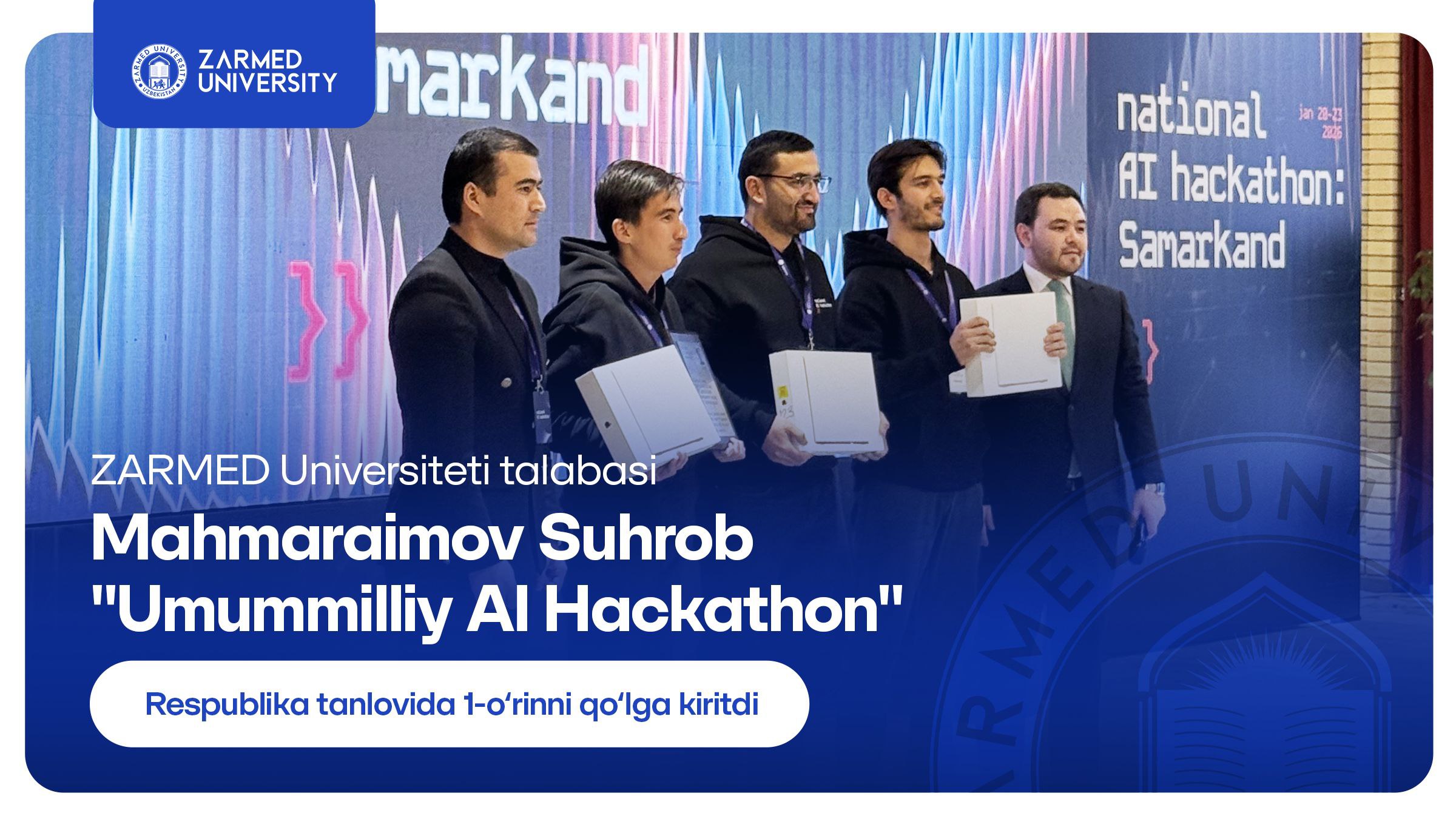 Winner of the national stage of the AI Hackathon.